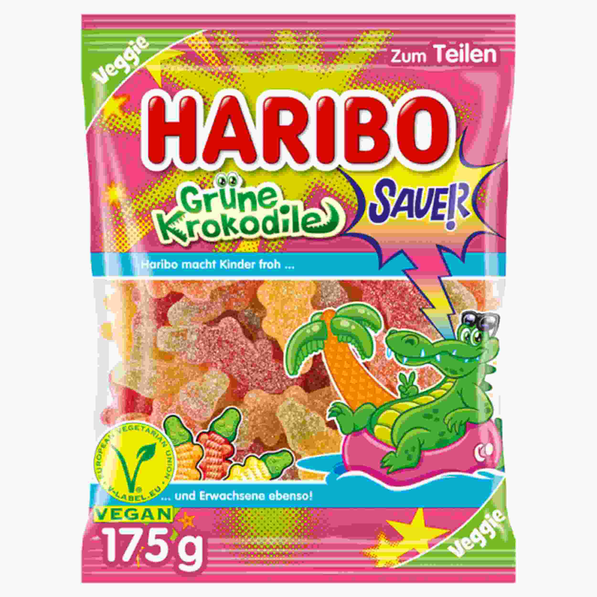 HARIBO GRUENE KROKODILE 175G BT