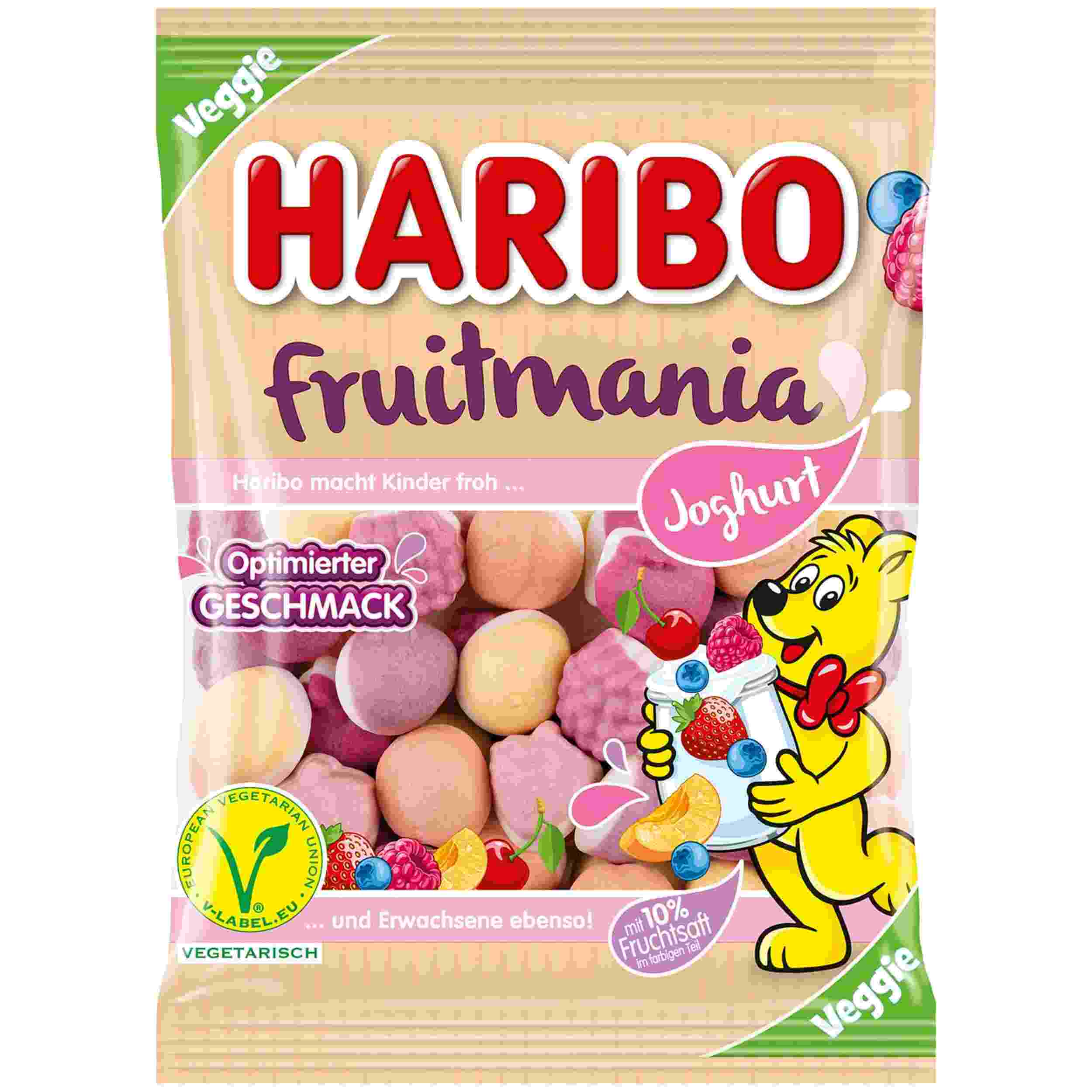 HARIBO FRUITMANIA JOGHURT 160G BT