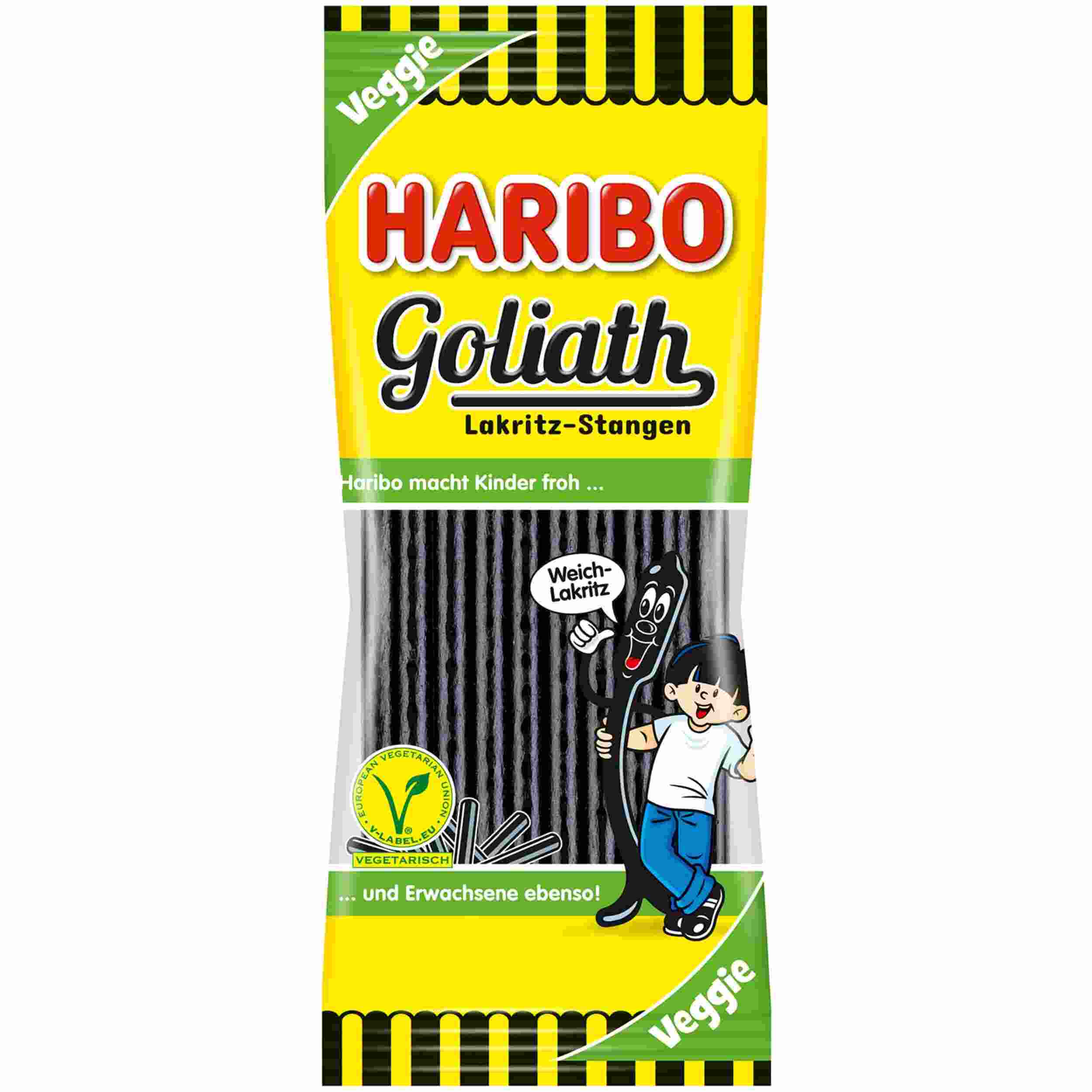 HARIBO GOLIATH LAKRITZSTANGEN 125G BT