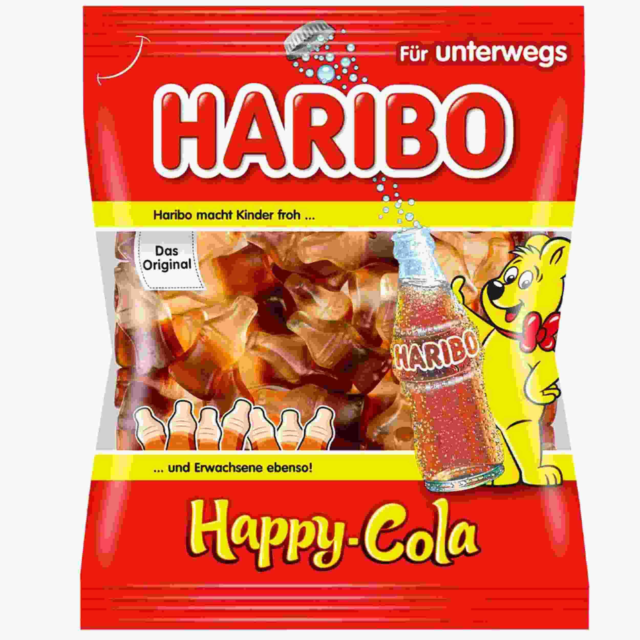 HARIBO HAPPY-COLA FLAESCHCHEN 100G BT