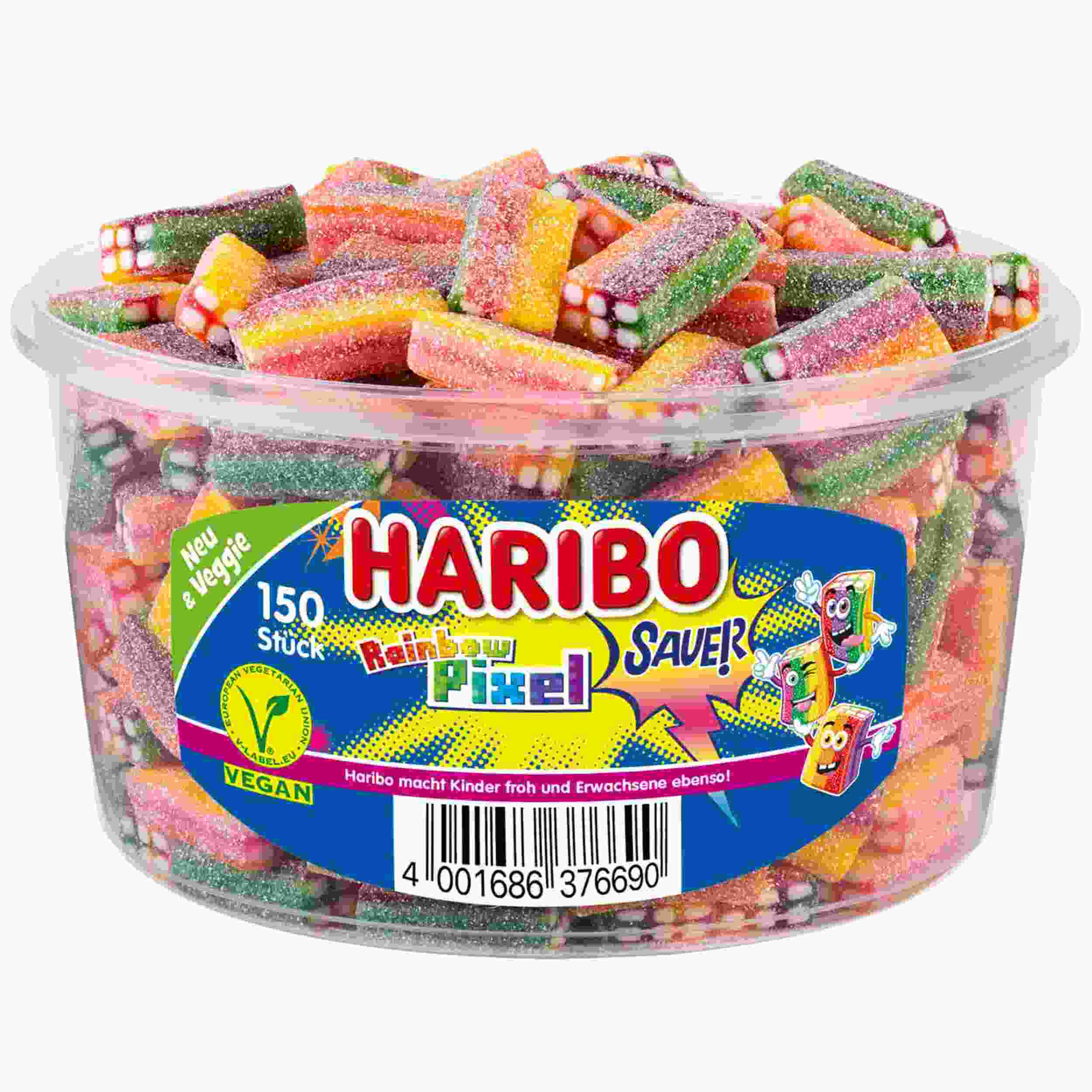 HARIBO RAINBOW PIXEL VEGGIE 1200G DS