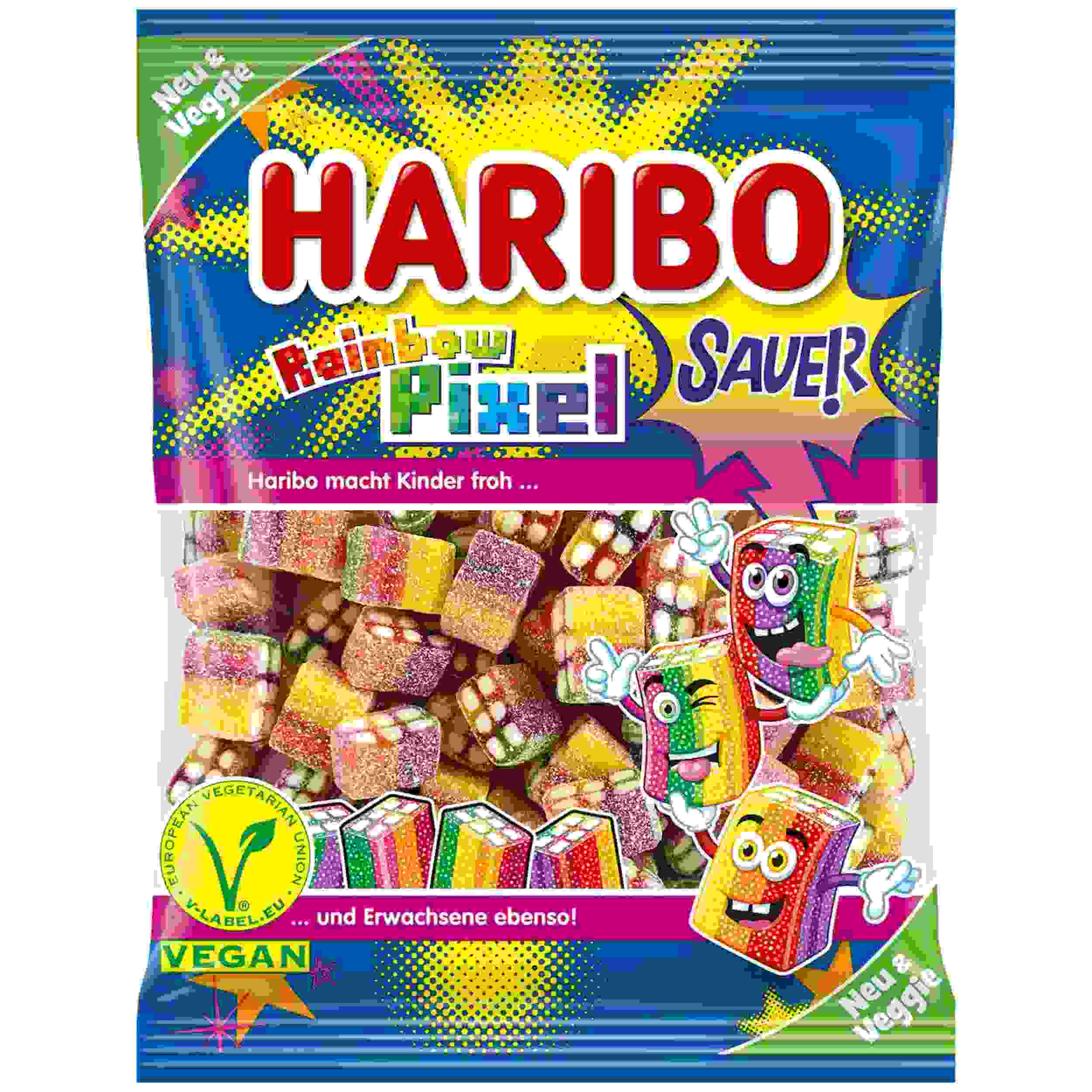 HARIBO RAINBOW PIXEL VEGGIE 160G BT