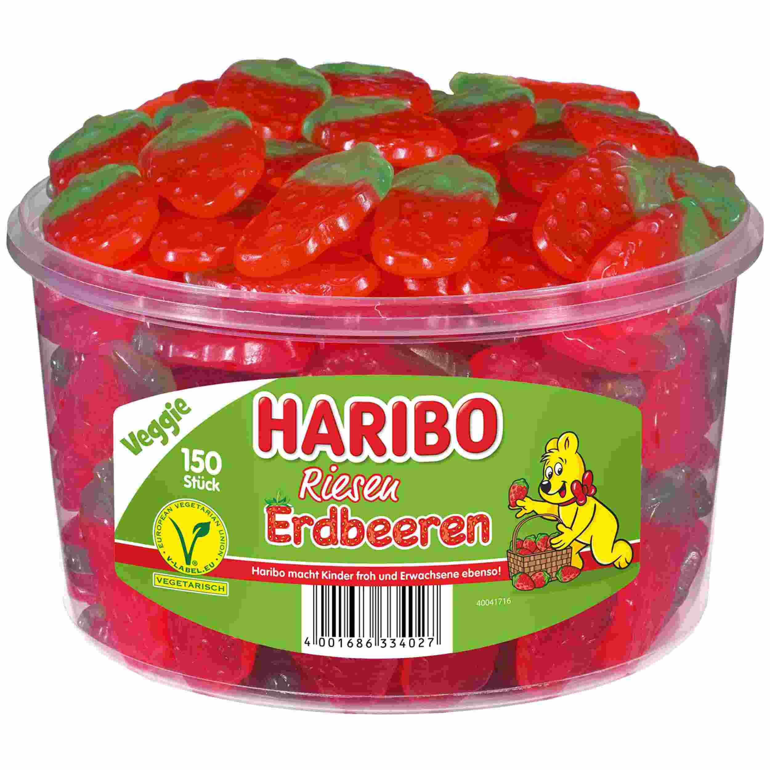 HARIBO RIESEN-ERDBEEREN 150ST 1350G DS