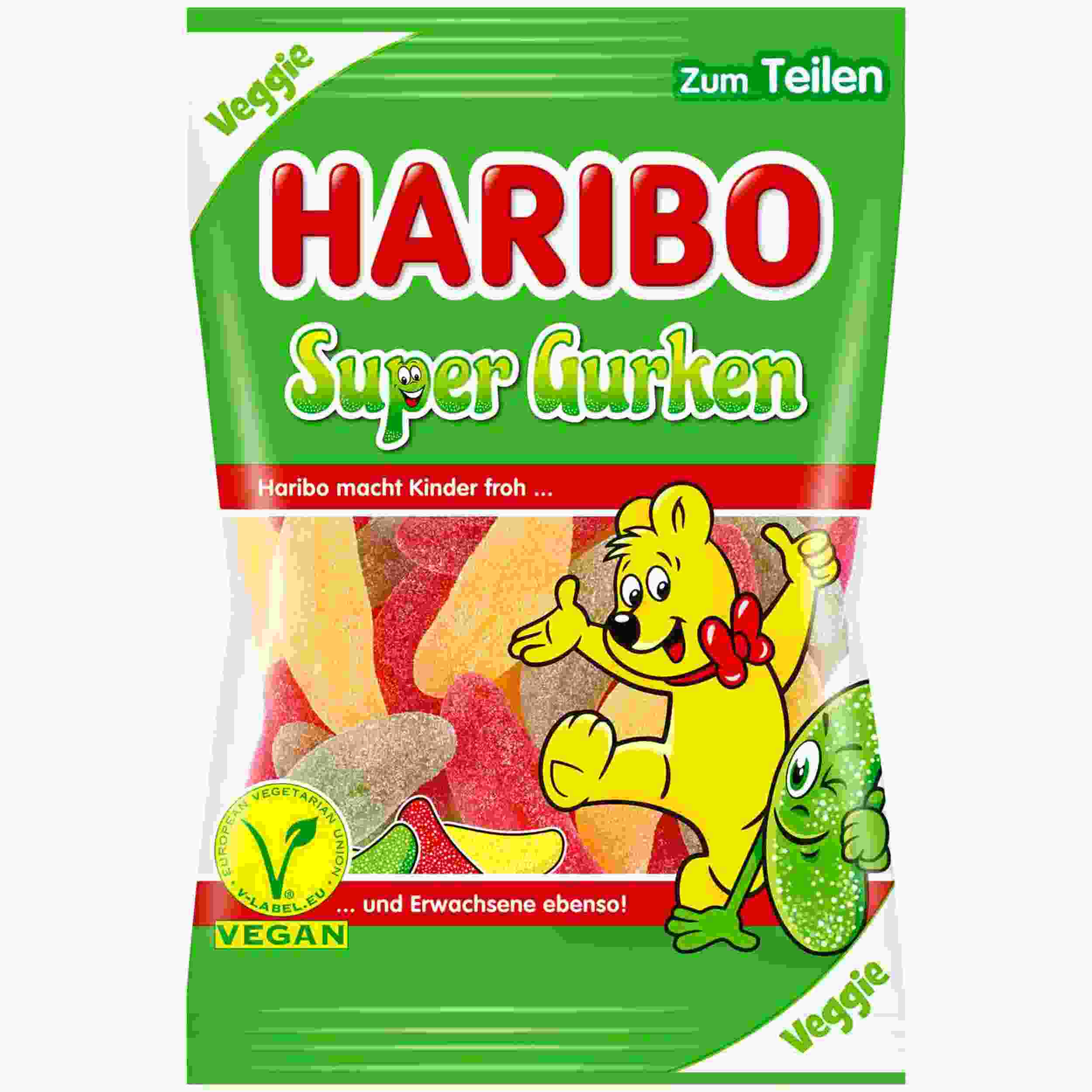 HARIBO SUPER GURKEN VEGGIE 175G BT