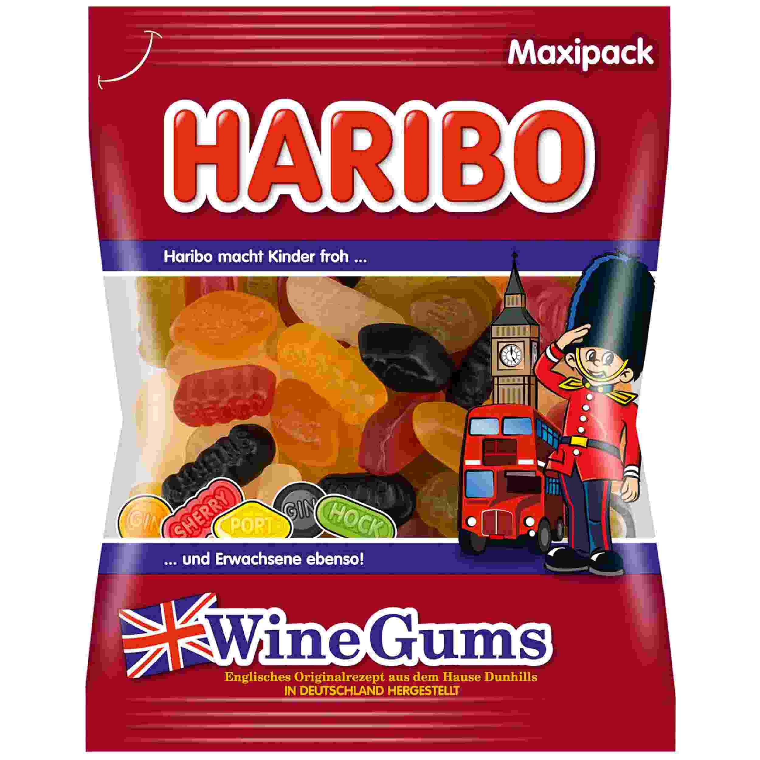 HARIBO WINE GUMS 500G BT
