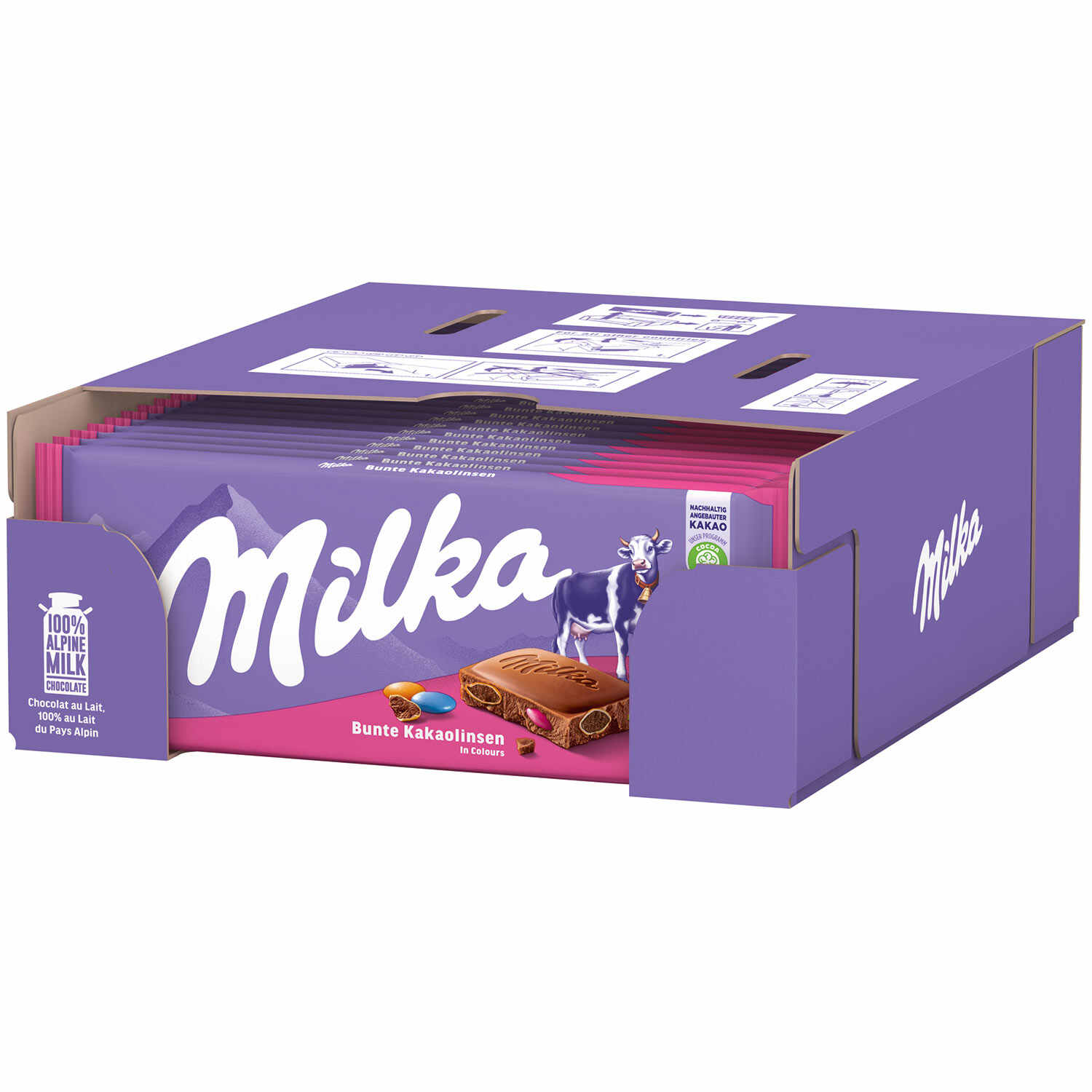 MILKA BUNTE KAKAOLINSEN 100G TF