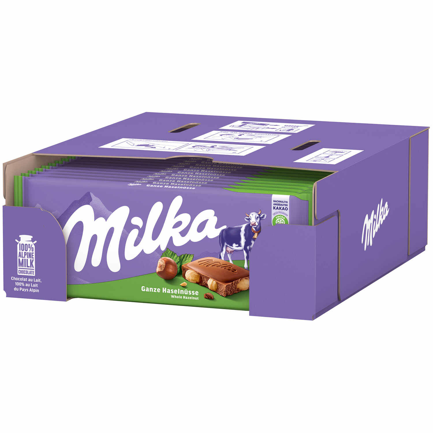 MILKA GANZE HASELNUESSE 100G TF