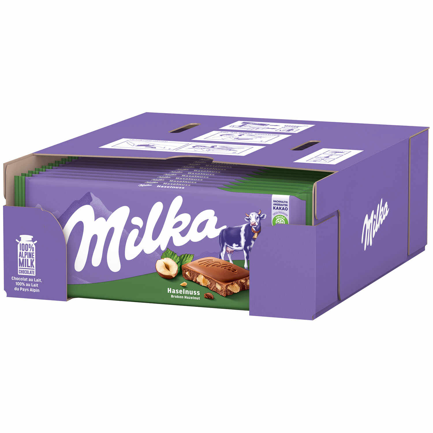 MILKA HASELNUSS SCHOKOLADE 100G TF