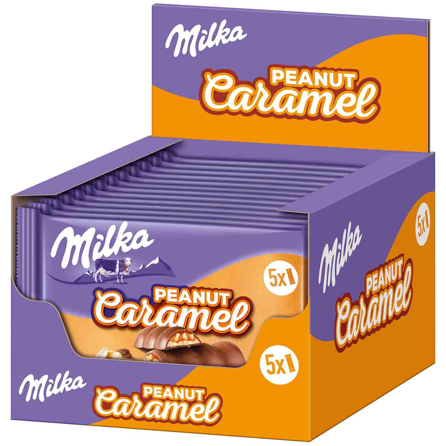 MILKA RIEGEL PEANUT&CARAMEL 5X37G PK