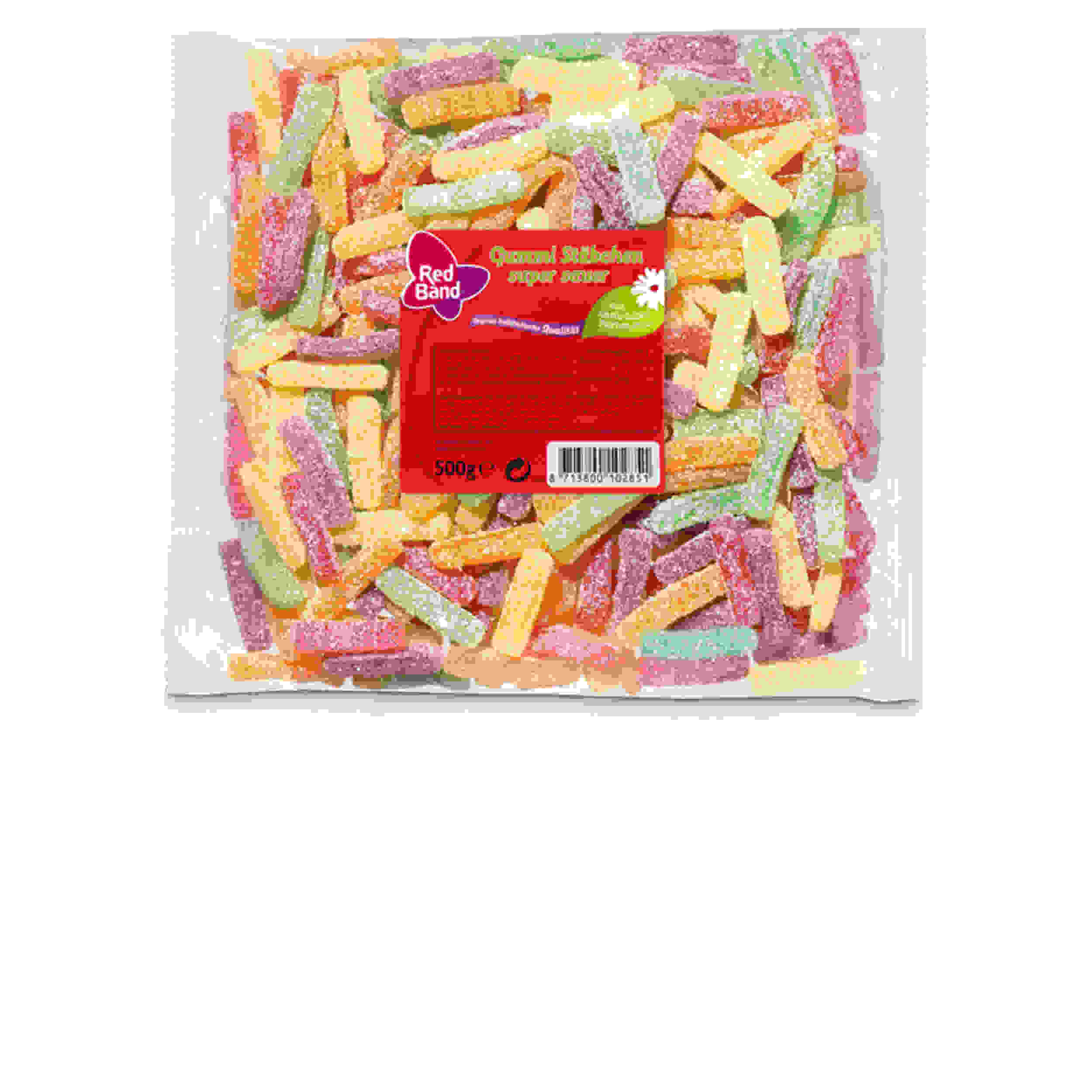 Red Band Gummi Stäbchen super sauer 500g