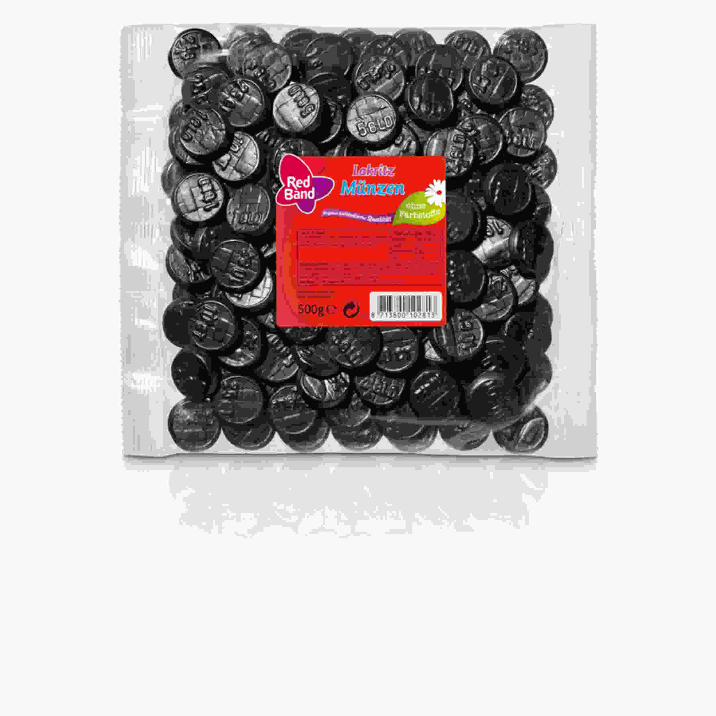 Red Band Lakritz Münzen 500g